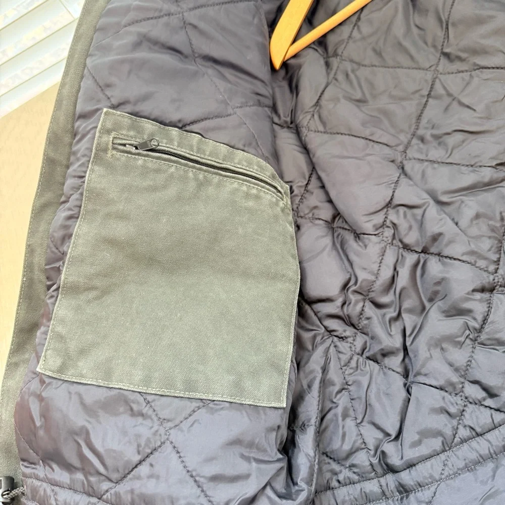 Carhartt Arctic Jacket Nylon Quilt Lined Mens C26 MOS Moss Green Canvas Size XL
